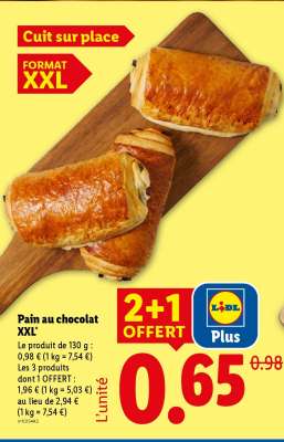 Pain au chocolat XXL
