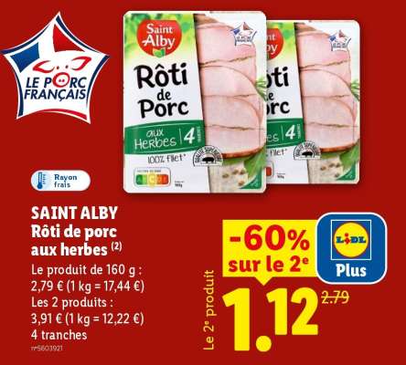 Saint Alby Rôti de Porc aux Herbes