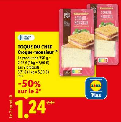 TOQUE DU CHEF Croque-monsieur