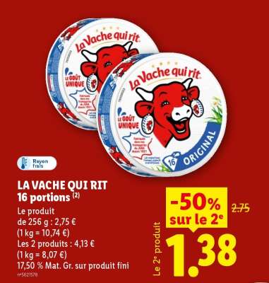 LA VACHE QUI RIT 16 portions