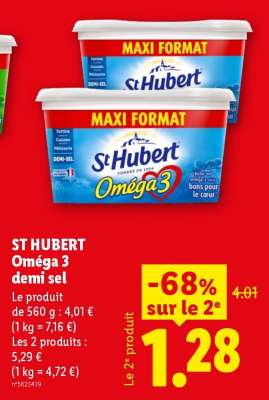 St-Hubert Oméga 3 Demi-Sel