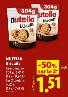 NUTELLA BISCUITS