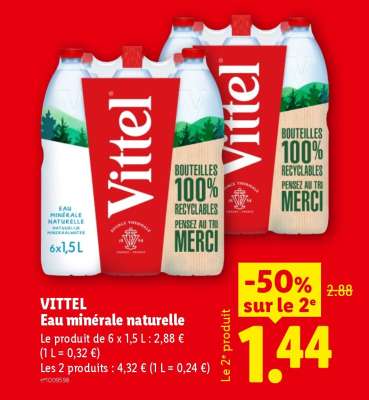 VITTEL EAU MINÉRALE NATURELLE