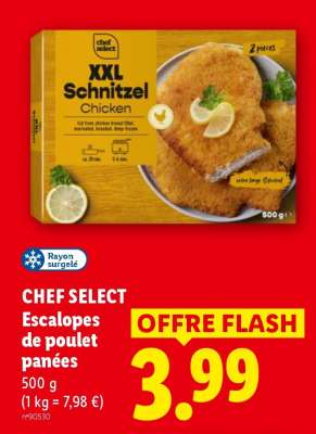 CHEF SELECT Escalopes de poulet panées