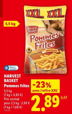 HARVEST BASKET Pommes frites