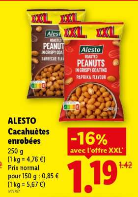 ALESTO Cacahuètes enrobées
