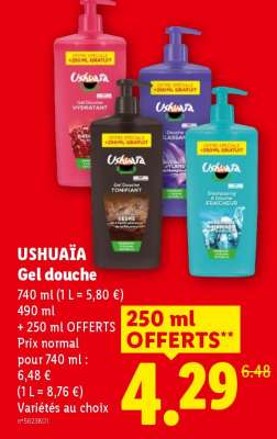 USHUAIA Gel douche