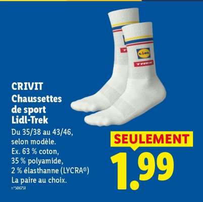 CRIVIT Chaussettes de sport Lidl-Trek