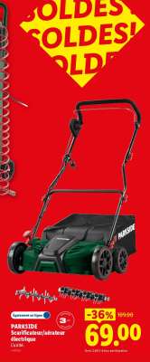 PARKSIDE Scarificateur/aérateur électrique