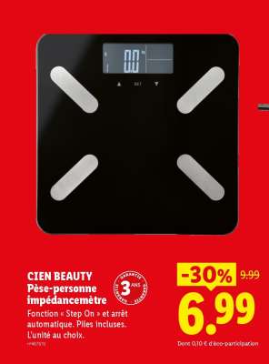 CIEN BEAUTY Pèse-personne impédancemètre