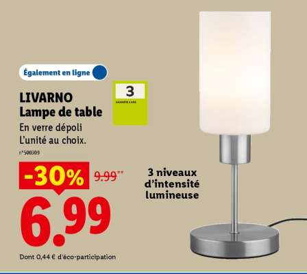 LIVARNO Lampe de table