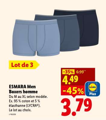 ESMARA MEN Boxers homme