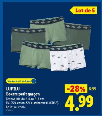 LUPILU Boxers petit garçon