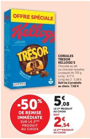 Céréales Trésor Kellogg's