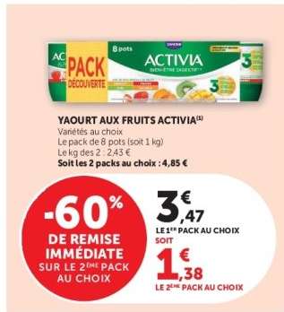 Yaourt aux fruits 'Activia'