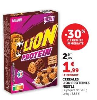 CEREALES LION PROTEINES NESTLE
