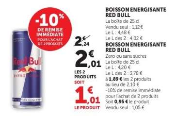 Boisson énergisante 'Red Bull'