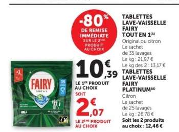 TABLETTES LAVE-VAISSELLE FAIRY TOUT EN 1
