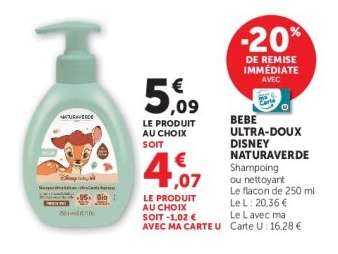 Bébé Ultra-Doux Disney Naturaverde