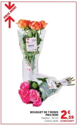 Bouquet de 7 roses
