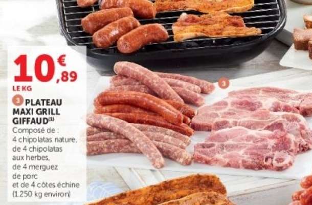 PLATEAU MAXI GRILL GIFFAUD