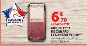 AIGUILLETTE DE CANARD LE CANARD PERIDY