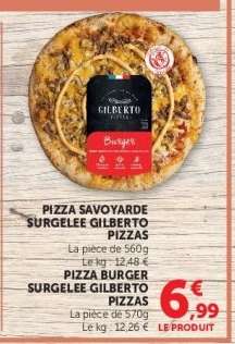 PIZZA SAVOYARDE SURGELEE GILBERTO PIZZAS