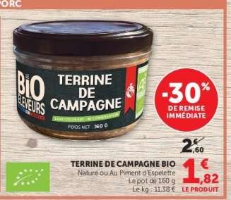 TERRINE DE CAMPAGNE BIO