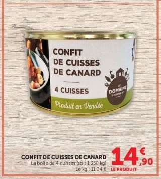 CONFIT DE CUISSES DE CANARD