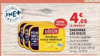 Sardines Les Dieux