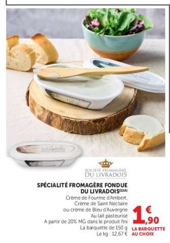 SPÉCIALITÉ FROMAGÈRE FONDUE DU LIVRADOIS