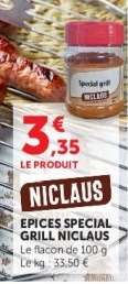 EPICES SPECIAL GRILL NICLAUS