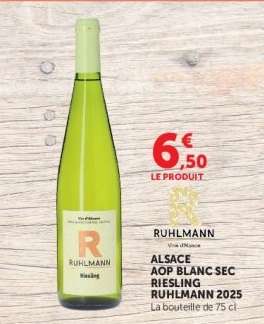 ALSACE AOP BLANC SEC RIESLING RUHLMANN 2025