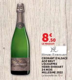 Henri Ehrhart Crémant d'Alsace AOP Brut L'Echappée