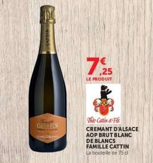 CREMANT D'ALSACE AOP BRUT BLANC DE BLANCS FAMILLE CATTIN