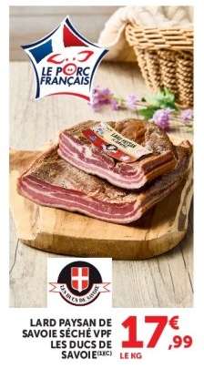 Lard Paysan de Savoie Séché VPF Les Ducs de Savoie