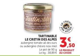 TARTINABLE LE CRETIN DES ALPES