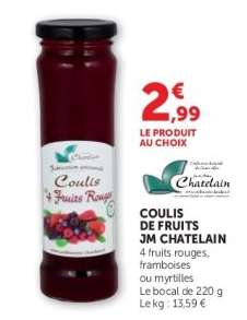 COULIS DE FRUITS JM CHATELAIN