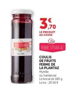 COULIS DE FRUITS FERME DE LA PLANTAZ