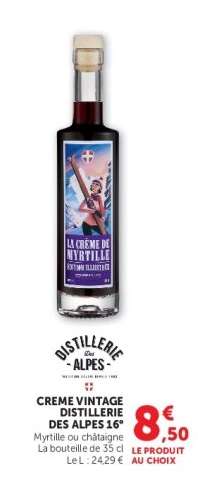 CREME VINTAGE DISTILLERIE DES ALPES 16°