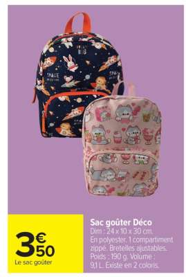 Sac goûter déco