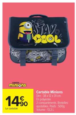 Cartable Minions