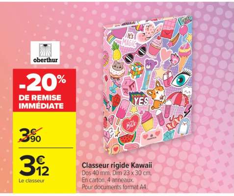 Classeur rigide Kawaii