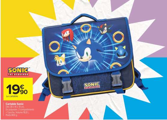 Cartable Sonic