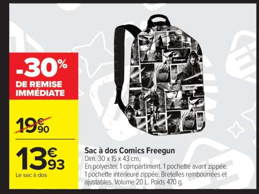 Sac à dos Comics Freegun