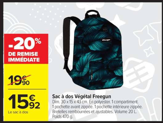 Sac à dos Végétal Freegun