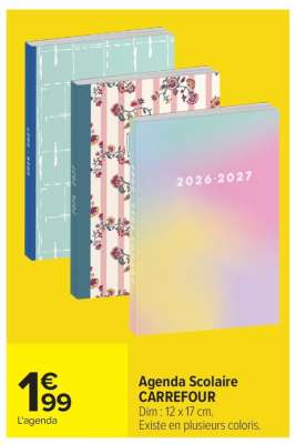 Agenda Scolaire CARREFOUR