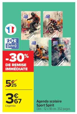 Agenda scolaire "Sport Spirit"