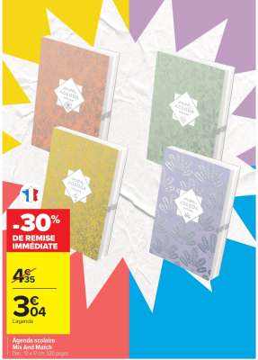 Agenda scolaire 'Mix and Match'