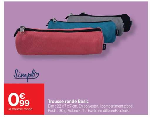 Trousse ronde basic